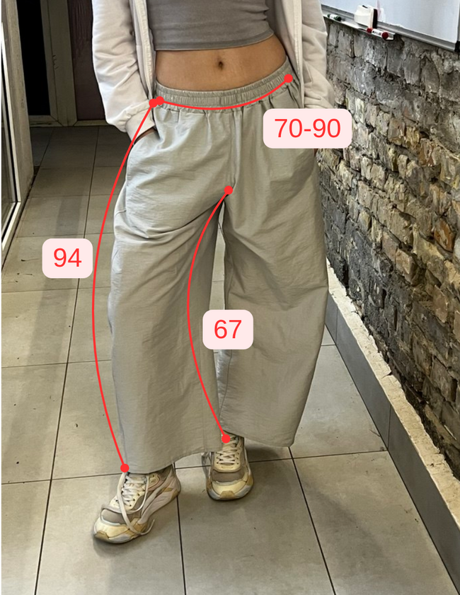 Штани Baggy, onesize, дощове небо