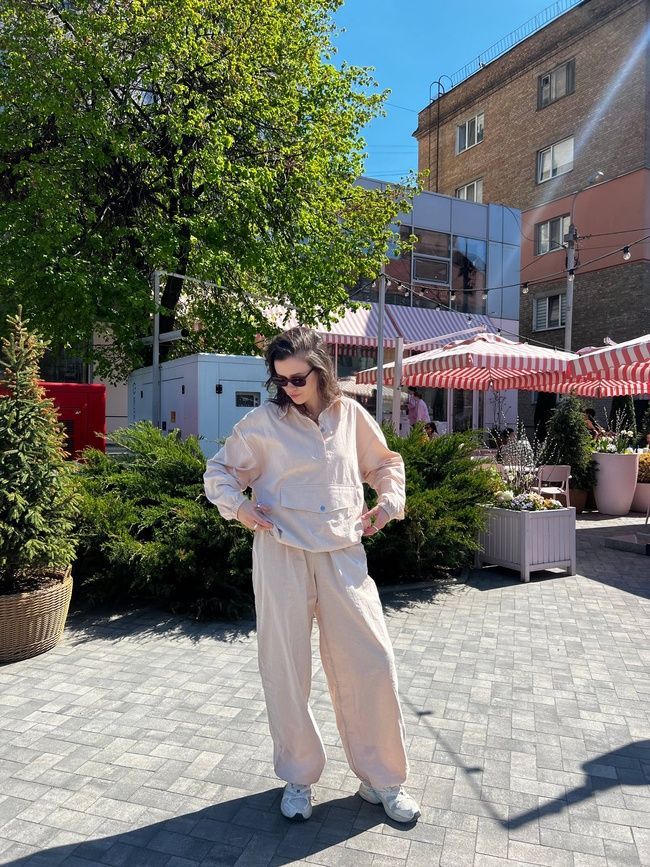 Washed cоtton pants